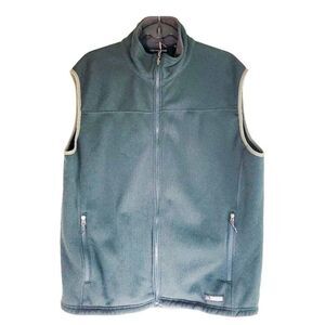 REI Mens Vest Green XL Polartec Ribbed Full Zip-Up  Outerwear